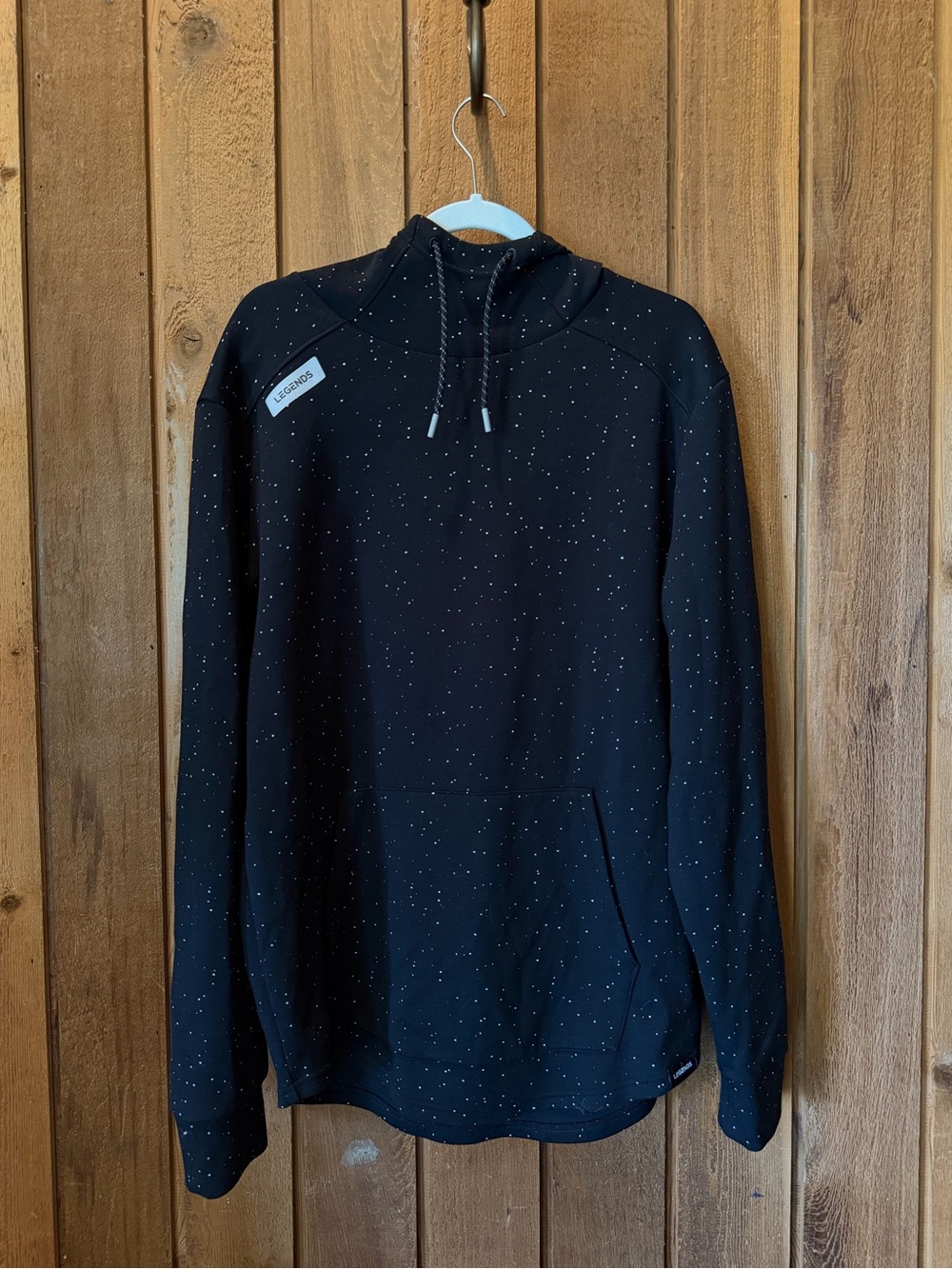 Legends Black Speckled Tech Hoodie